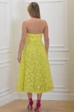 New Collection ALLURE EVENING STRAPLESS MIDI DRESS