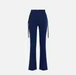 Clothes ELISABETTA FRANCHI CRÊPE BELL BOTTOM TROUSERS WITH CRISS CROSS LACES