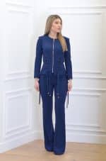 Evening wear ELISABETTA FRANCHI CRÊPE JACKET WITH CRISS CROSS LACES