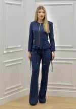 Evening wear ELISABETTA FRANCHI CRÊPE JACKET WITH CRISS CROSS LACES