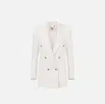 Clothes ELISABETTA FRANCHI CRÊPE JACKET WITH GOLDEN BUTTONS