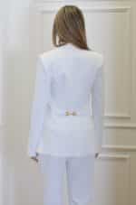 Clothes ELISABETTA FRANCHI CRÊPE SET WITH LOGO PLAQUE