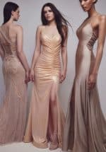 Clothes ALLURE EVENING METALLIC LONG DRESS