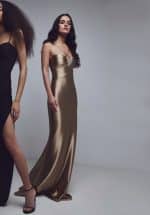 Clothes ALLURE EVENING SILK LONG DRESS