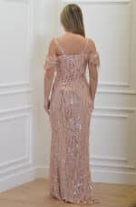 Clothes OPEN FASHION LONG DRESS WITH SEQUIN FRINGES