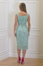 Clothes OPEN FASHION MINT OFF SHOULDER SEQUIN MIDI DRESS