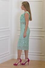 Clothes OPEN FASHION MINT OFF SHOULDER SEQUIN MIDI DRESS