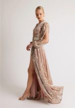 Clothes OPEN FASHION FLORAL LUREX DRESS