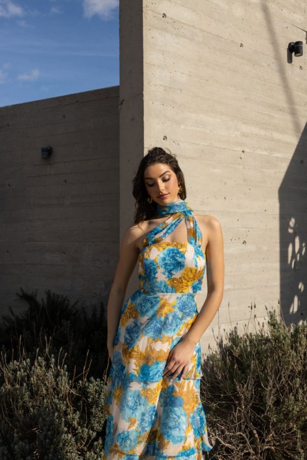 Clothes OPEN FASHION CUT OUT MAXI DRESS