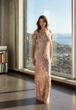 Clothes OPEN FASHION LONG DRESS WITH SEQUIN FRINGES