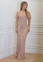 Clothes OPEN FASHION LONG DRESS WITH SEQUIN FRINGES