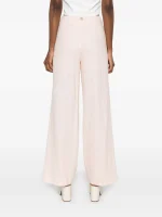 New Collection TWINSET LINEN BLEND SET WITH EMBROIDERY