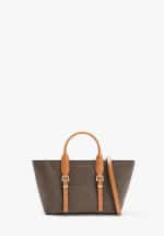 Bags MICHAEL KORS MOORE SMALL SIGNATURE LOGO SATCHEL