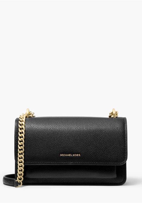 Bags MICHAEL KORS CLAIRE LARGE PEBBLED LEATHER CONVERTIBLE SHOULDER BAG