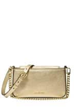 Bags MICHAEL KORS SMALL PALE GOLD CONVERTIBLE CROSSBODY POUCHETTE