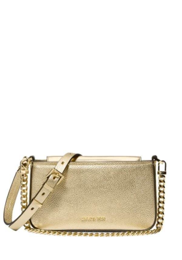 Bags MICHAEL KORS SMALL PALE GOLD CONVERTIBLE CROSSBODY POUCHETTE