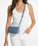 Sales MICHAEL KORS BRYANT SMALL PEBBLED LEATHER CONVERTIBLE POCHETTE