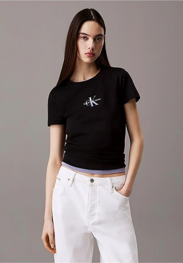 New Collection CALVIN KLEIN JEANS SLIM MONOGRAM T-SHIRT