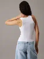 New Collection CALVIN KLEIN JEANS SLIM RIBBED COTTON TANK TOP