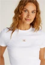 New Collection CALVIN KLEIN JEANS LOGO RIBBED T-SHIRT