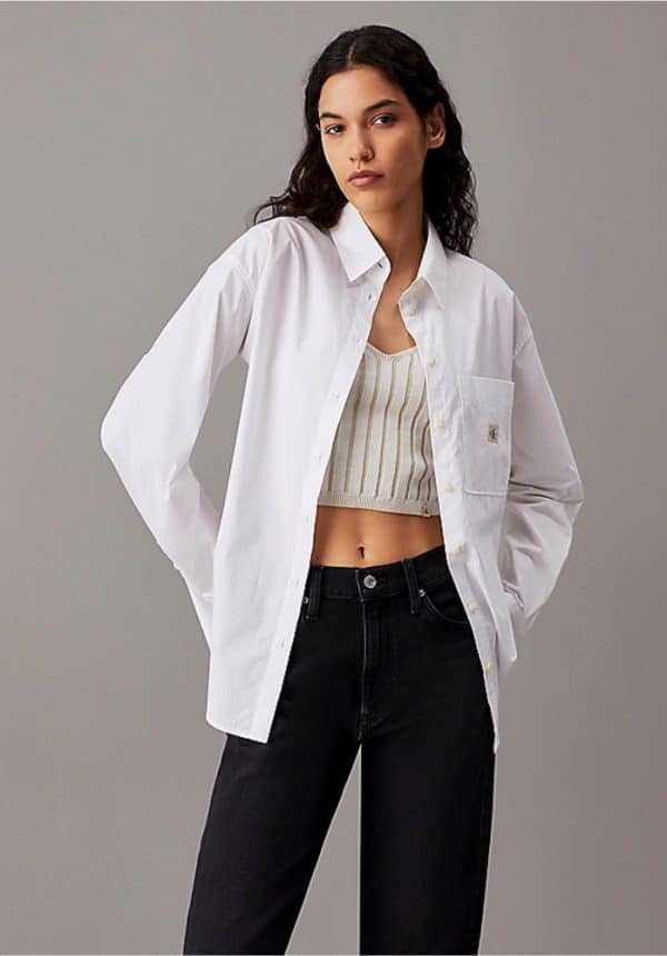 Clothes CALVIN KLEIN JEANS RELAXED COTTON POPLIN SHIRT