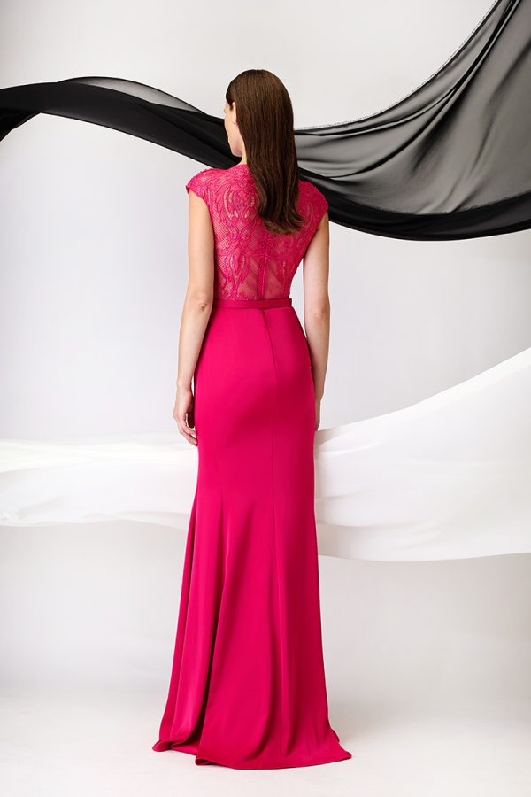 Clothes ALLURE EVENING FUXIA LONG DRESS