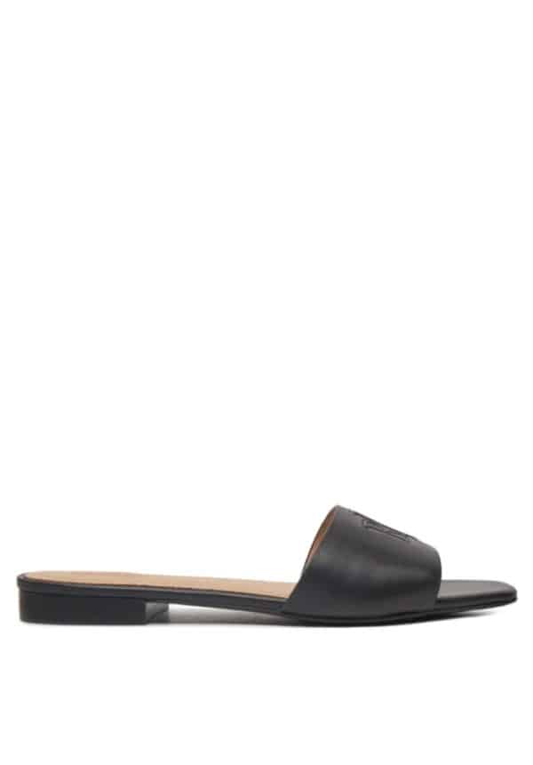 Flats LAUREN RALPH LAUREN EVERLEY CALFSKIN SLIDE