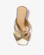 Sales ICHAEL KORS ALESSIA METALLIC MULE SANDAL