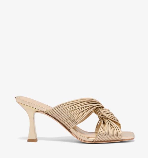 Sales ICHAEL KORS ALESSIA METALLIC MULE SANDAL