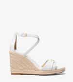 Sales MICHAEL KORS MANDY LEATHER WEDGE SANDAL
