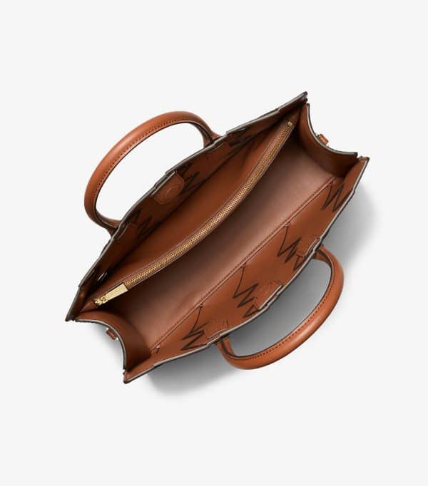 Bags MICHAEL KORS SCARLETT MEDIUM WOVEN LEATHER SATCHEL BAG