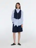 Clothes SCOTCH & SODA CROSS BACK GABARDINE TWILL WAISTCOAT