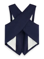 Clothes SCOTCH & SODA CROSS BACK GABARDINE TWILL WAISTCOAT