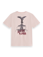 Clothes SCOTCH & SODA REGULAR FIT T-SHIRT WITH FRONT AND BACK ARTWORK