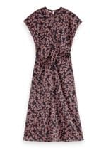 Clothes SCOTCH & SODA MIDI SATIN JACQUARD DRESS