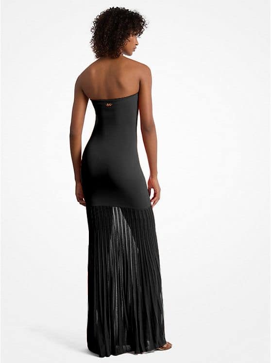 Clothes MICHAEL KORS STRAPLESS SHEER DRESS IN STRETCH MESH