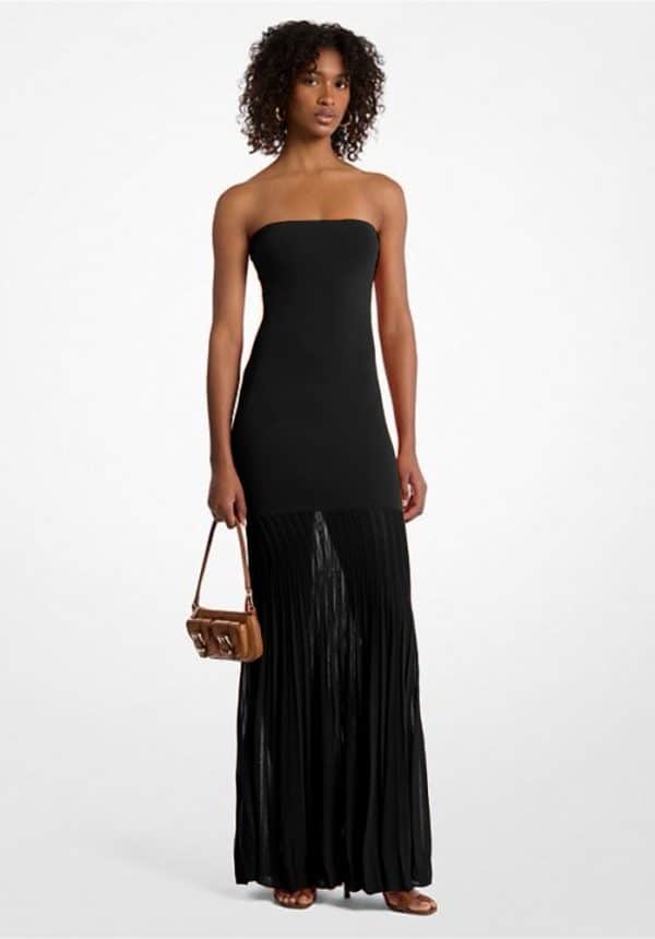 Clothes MICHAEL KORS STRAPLESS SHEER DRESS IN STRETCH MESH