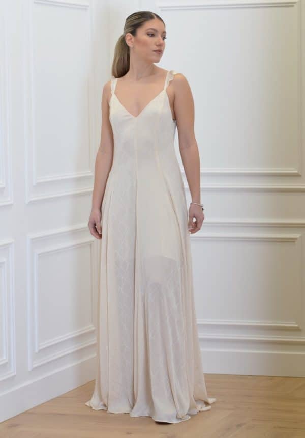 Clothes CKONTOVA VANILLA FLARED LONG DRESS