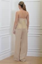 Sales CKONTOVA BEIGE LENEN FRAYED TOP