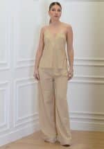 Sales CKONTOVA BEIGE LENEN FRAYED TOP