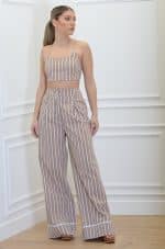 Sales CKONTOVA BEIGE STRIPED SET