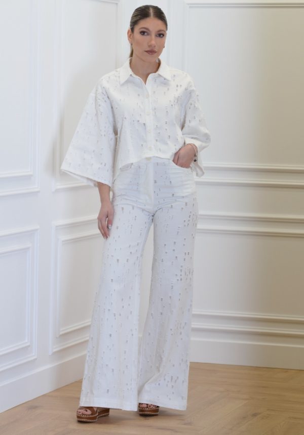 Sales CKONTOVA WHITE DENIM PANTS