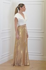 Sales CKONTOVA LUREX LONG SKIRT GOLD