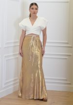 Sales CKONTOVA LUREX LONG SKIRT GOLD