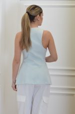 Sales CKONTOVA LIGHT BLUE DENIM VEST