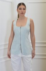 Sales CKONTOVA LIGHT BLUE DENIM VEST