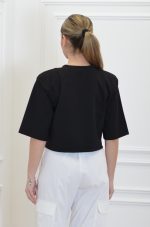 Sales CKONTOVA BLACK PADDED SHOULDER T-SHIRT