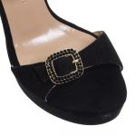 Sales MOURTZI BLACK SUEDE SANDALS