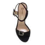 Sales MOURTZI BLACK SUEDE SANDALS