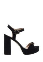 Sales MOURTZI BLACK SUEDE SANDALS